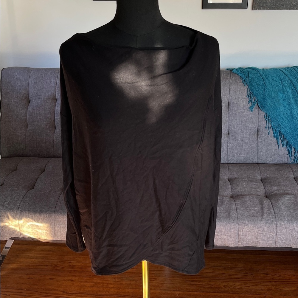 J.J. Winks Black Long Sleeve "Sweater Weather" Women's Top Size Small